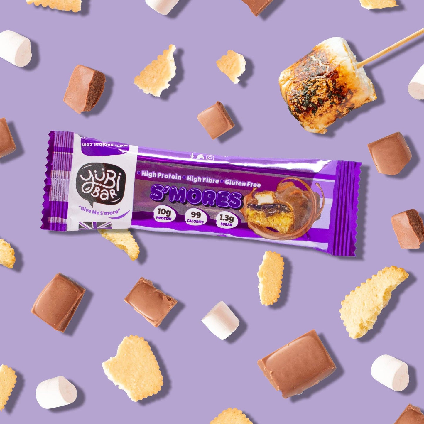 Yubi S'mores Protein Bar  -  sold as individual bars