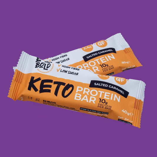 Salted Caramel Keto Protein Bars - arriving this week
