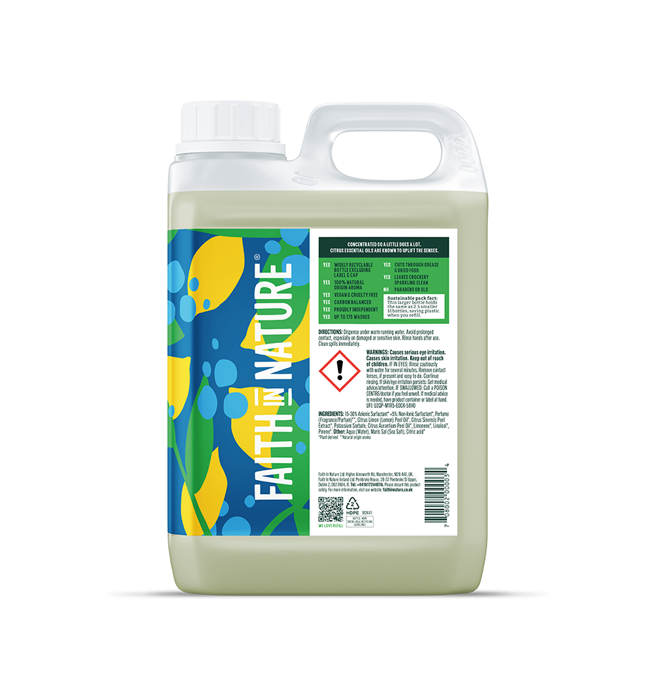 Lemon Washing Up Liquid - 2.5L