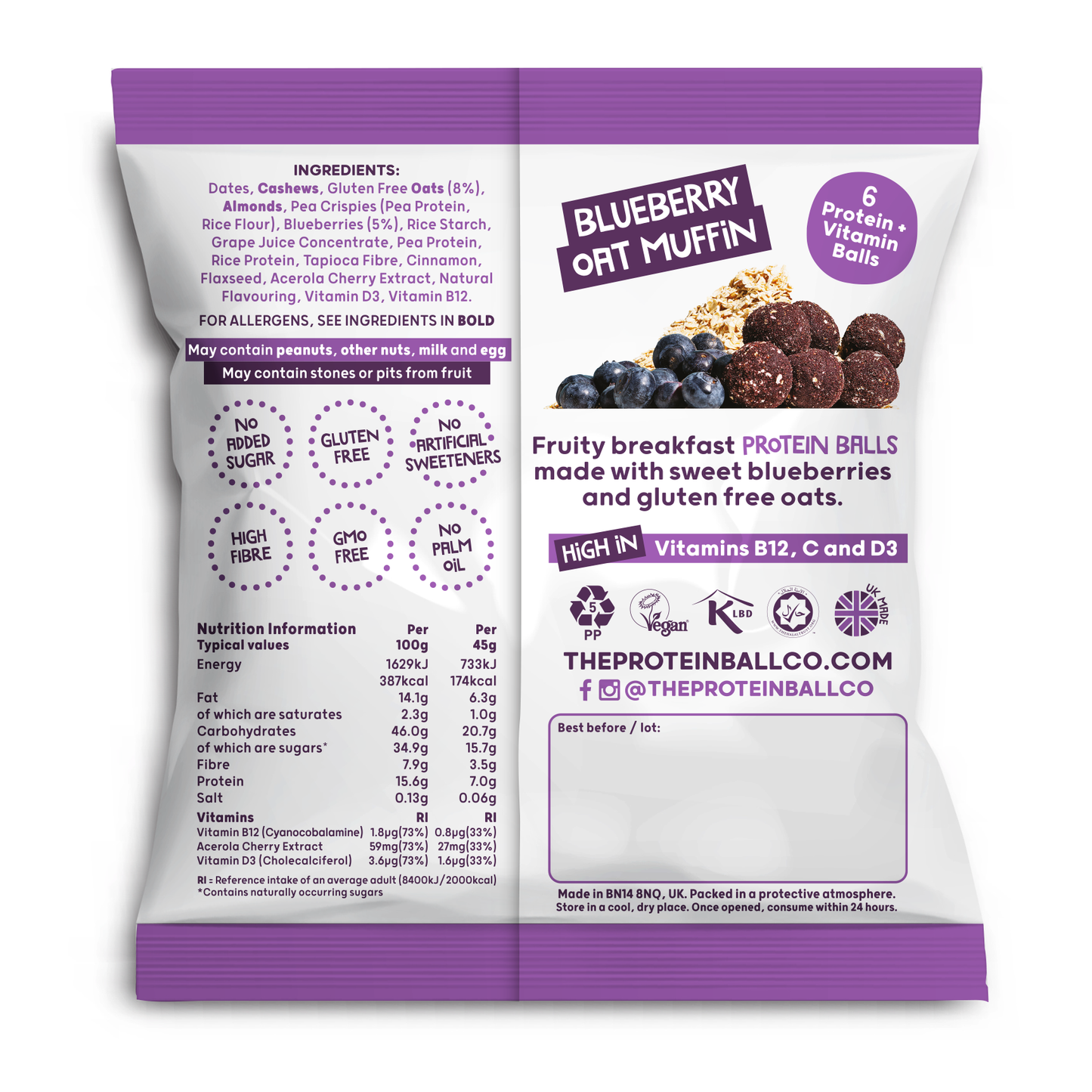 Blueberry Oat Muffin - Breakfast To-Go