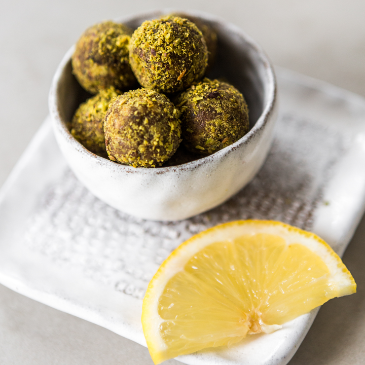 LEMON & PISTACHIO -  Plant-Based - Protein Balls  45g