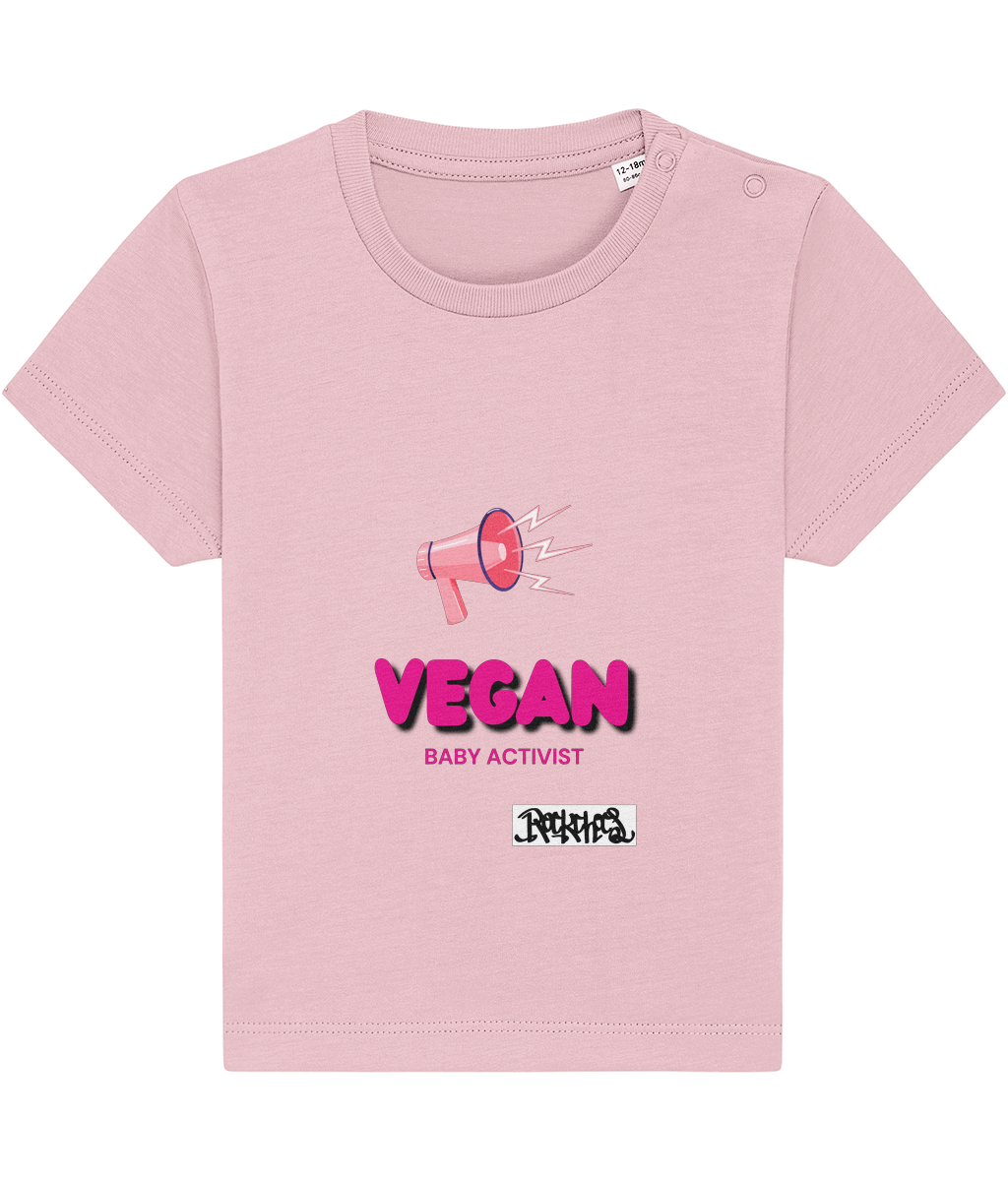 Vegan Baby  Activist T Shirt by Rock Chocs