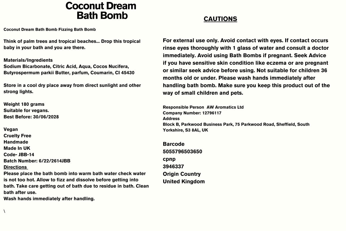 Coconut Dream Bath Bomb
