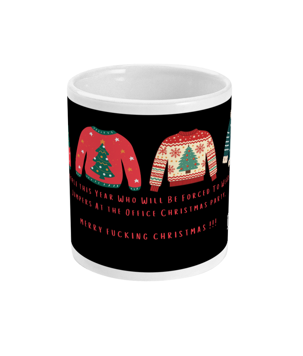 Christmas Jumper Mug by Rock Chocs (Black Design)