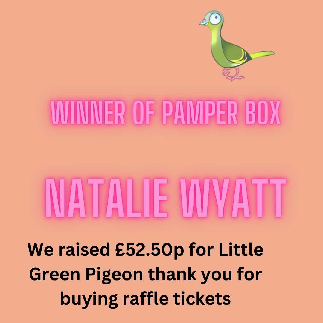 Win a pamper box raffle in aid of Little Green Pigeon