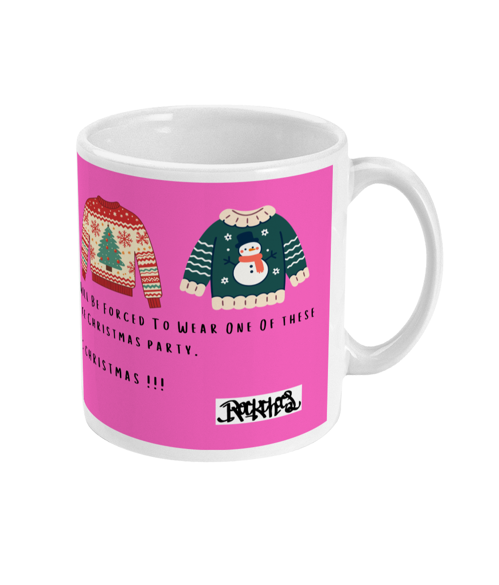 Christmas Jumper Mug by Rock Chocs (Pink Design)