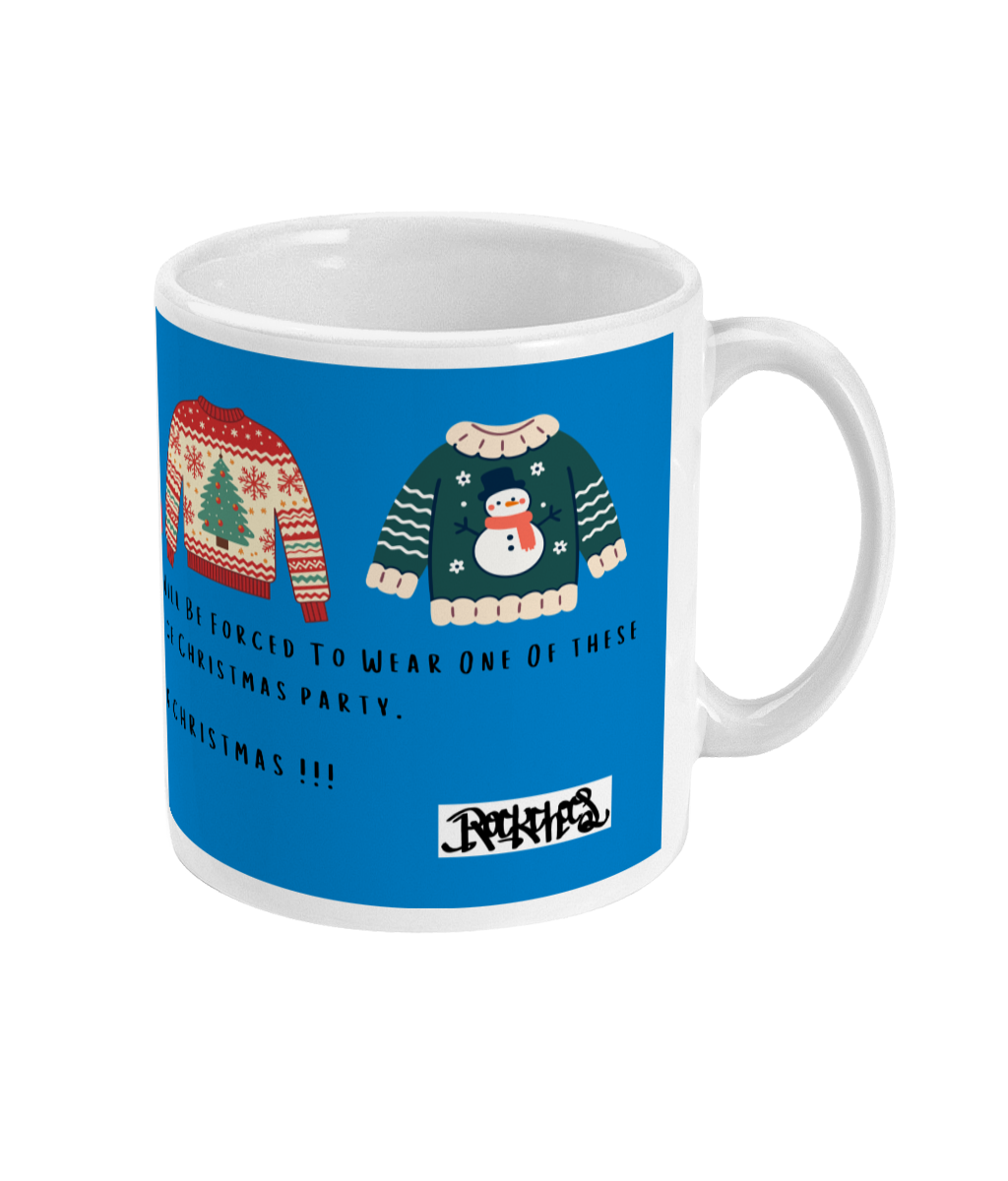 Christmas Jumper Mug by Rock Chocs (Blue Design)