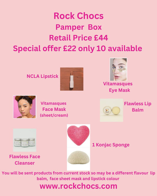 Rock Chocs Pamper Box Retail Value £44 Special Offer £22  offer ends Tuesday 18th February 2025