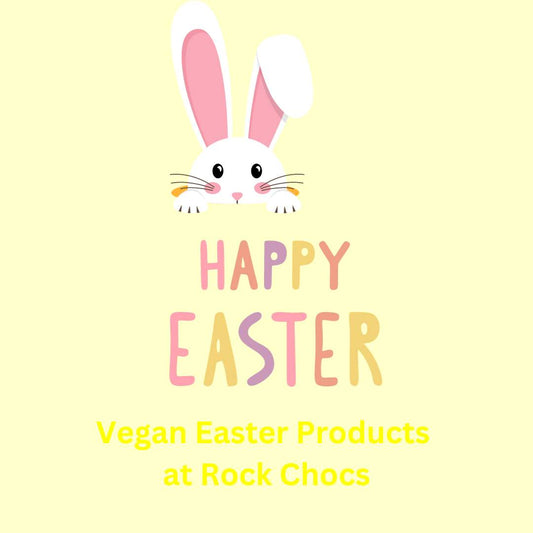 Rock Chocs Custom Chocolate bar with a topping of vegan sweets pre order for Easter