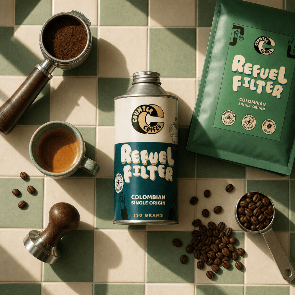 Coffee Refuel Filter Fresh Roasted Colombian Beans  350 g