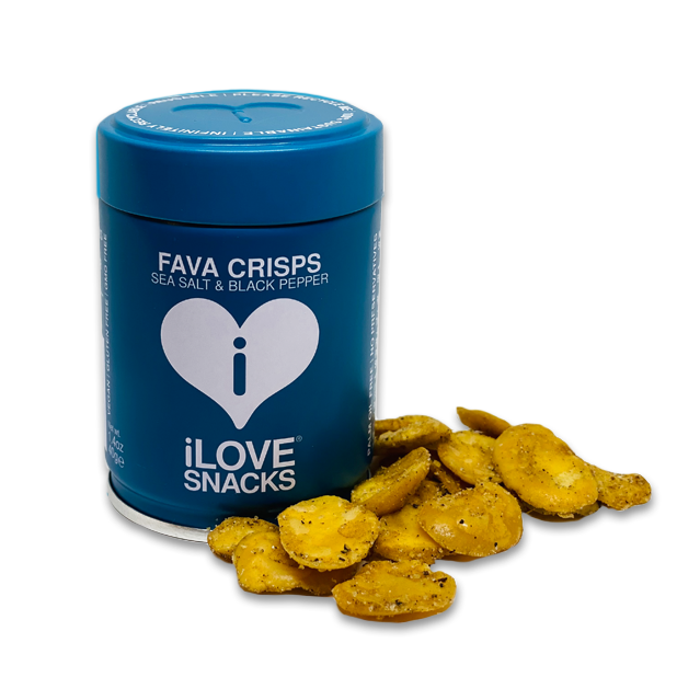 Sea Salt & Black Pepper Fava Crisps Tin, Vegan, GMO Free arriving soon