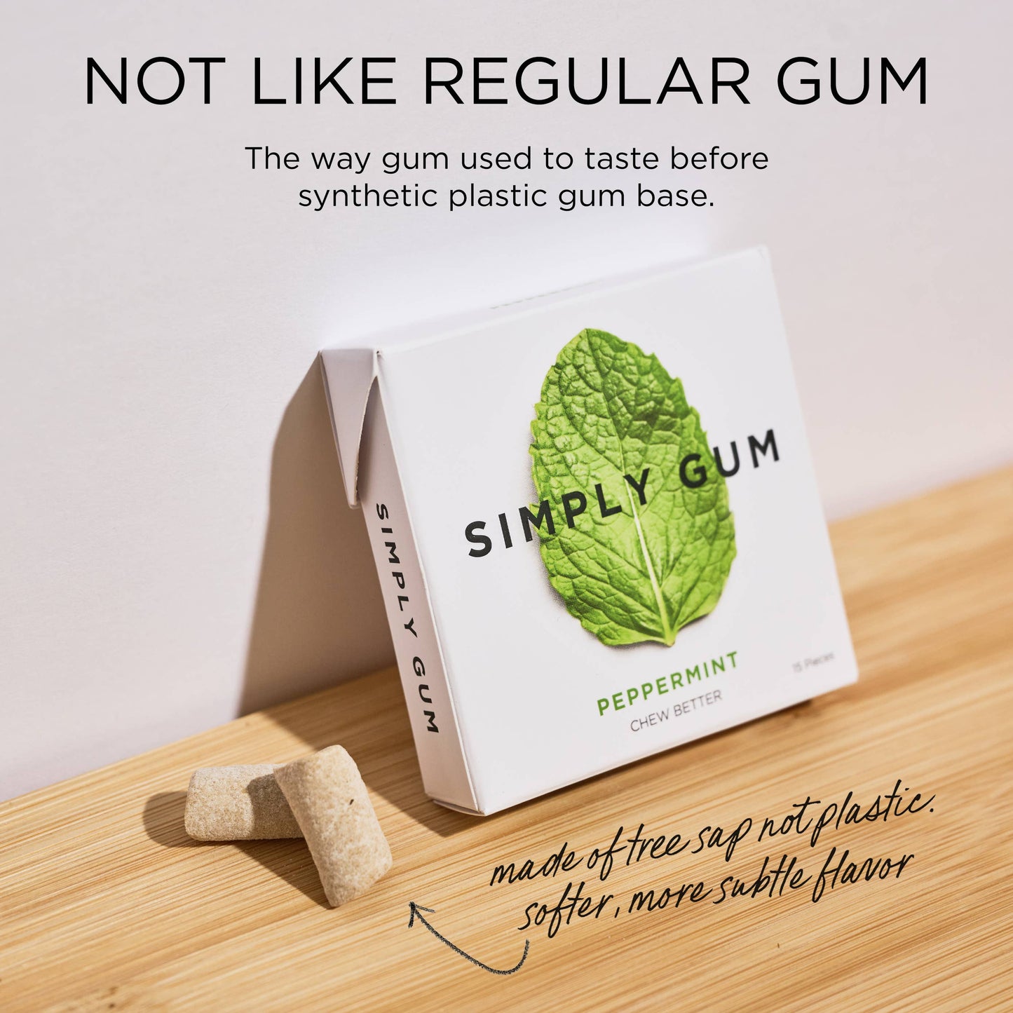 Peppermint Chewing Gum - Natural + Plastic free arriving soon