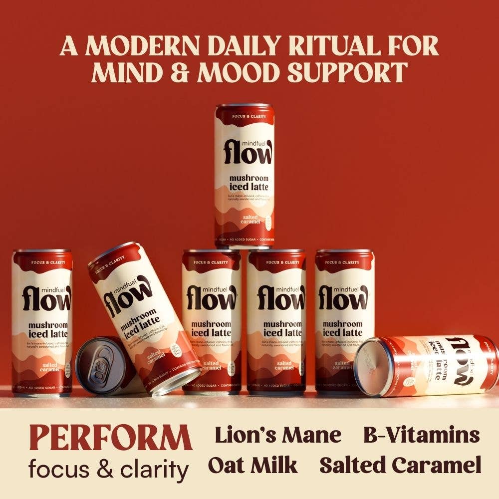 Lion's Mane Oat Latte - Salted Caramel 250 ml can