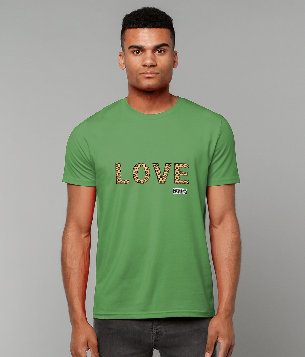 Love Leopard  Print T Shirt by Rock Chocs