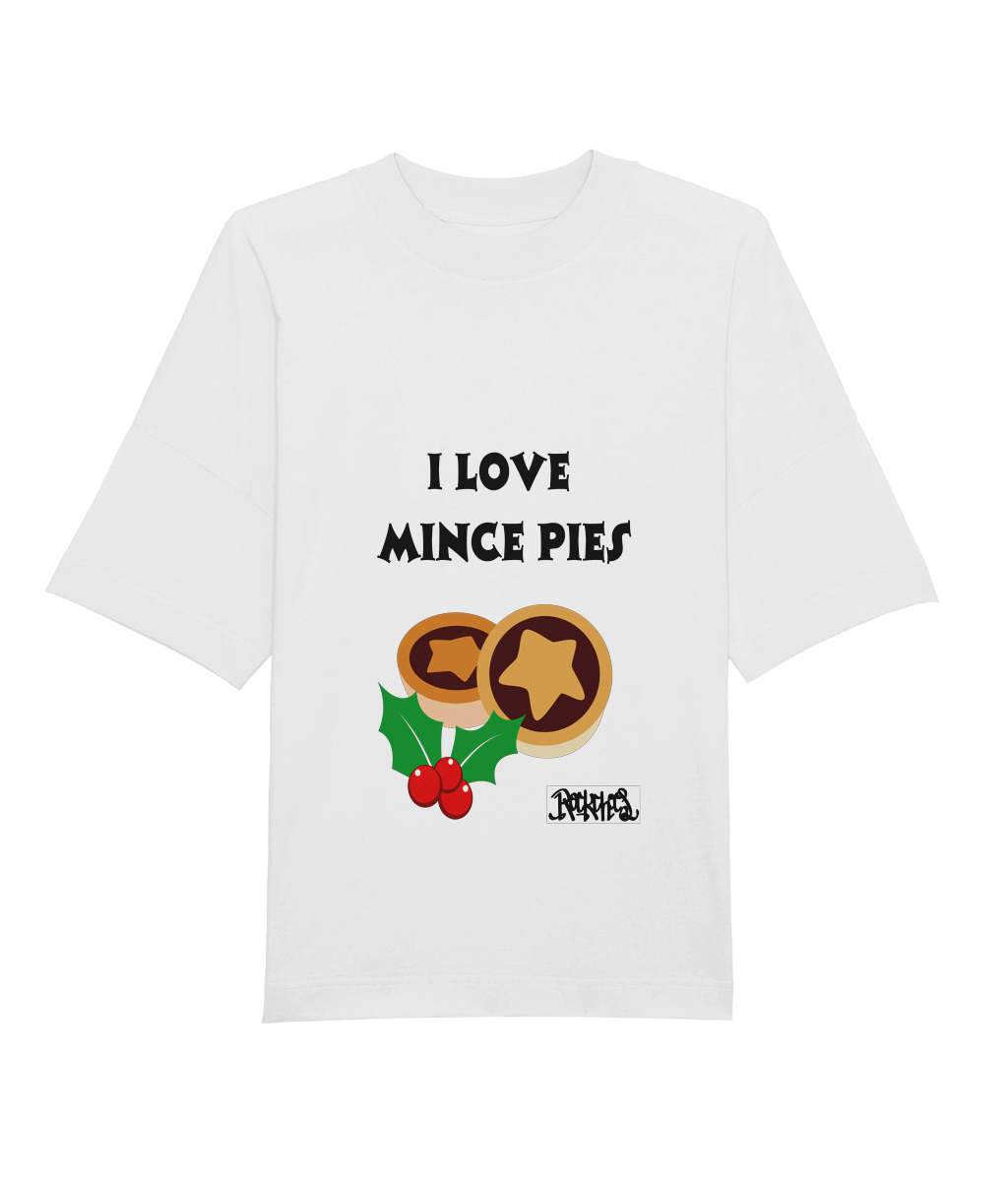 I love Mince Pies T Shirt by Rock Chocs