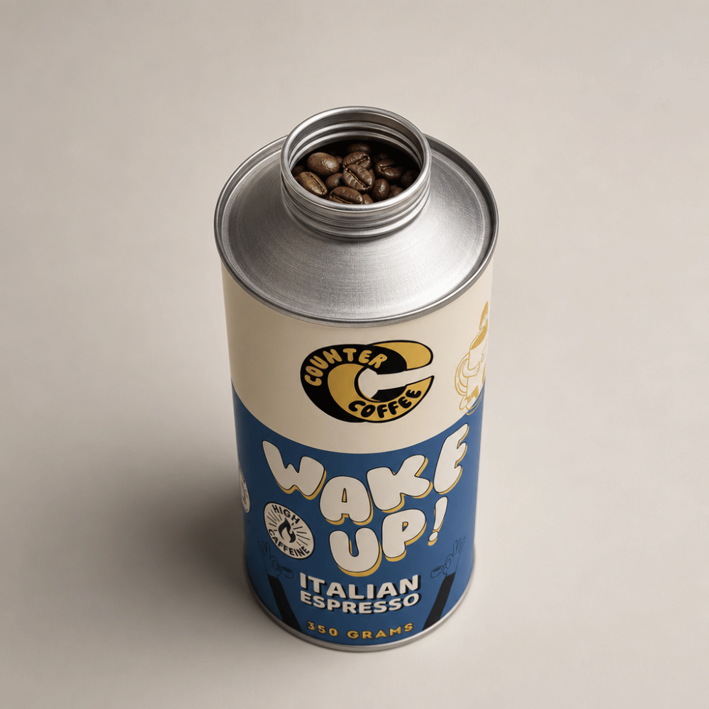 Coffee, Wake Up! Espresso Tin 350g Fresh Roasted in Bristol