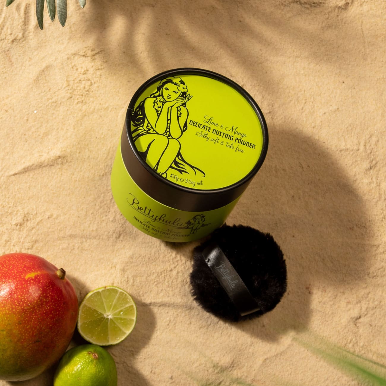 Betty Hula  Dusting Powder Lime & Mango Rock Chocs 