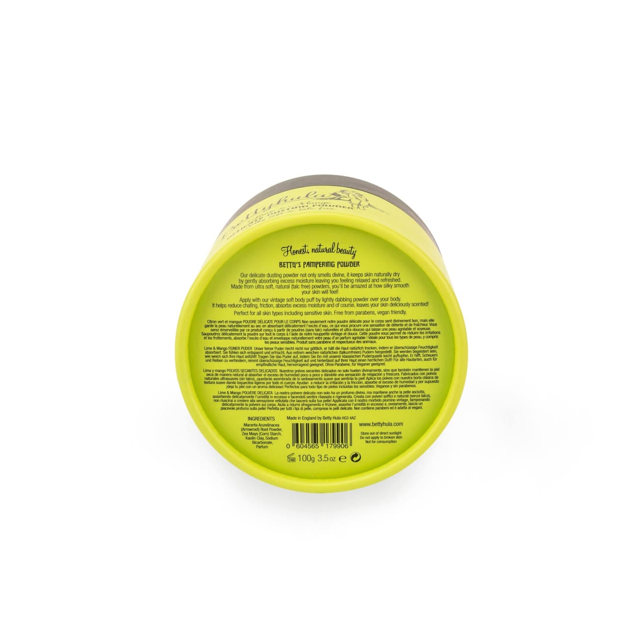 Betty Hula  Dusting Powder Lime & Mango Rock Chocs 
