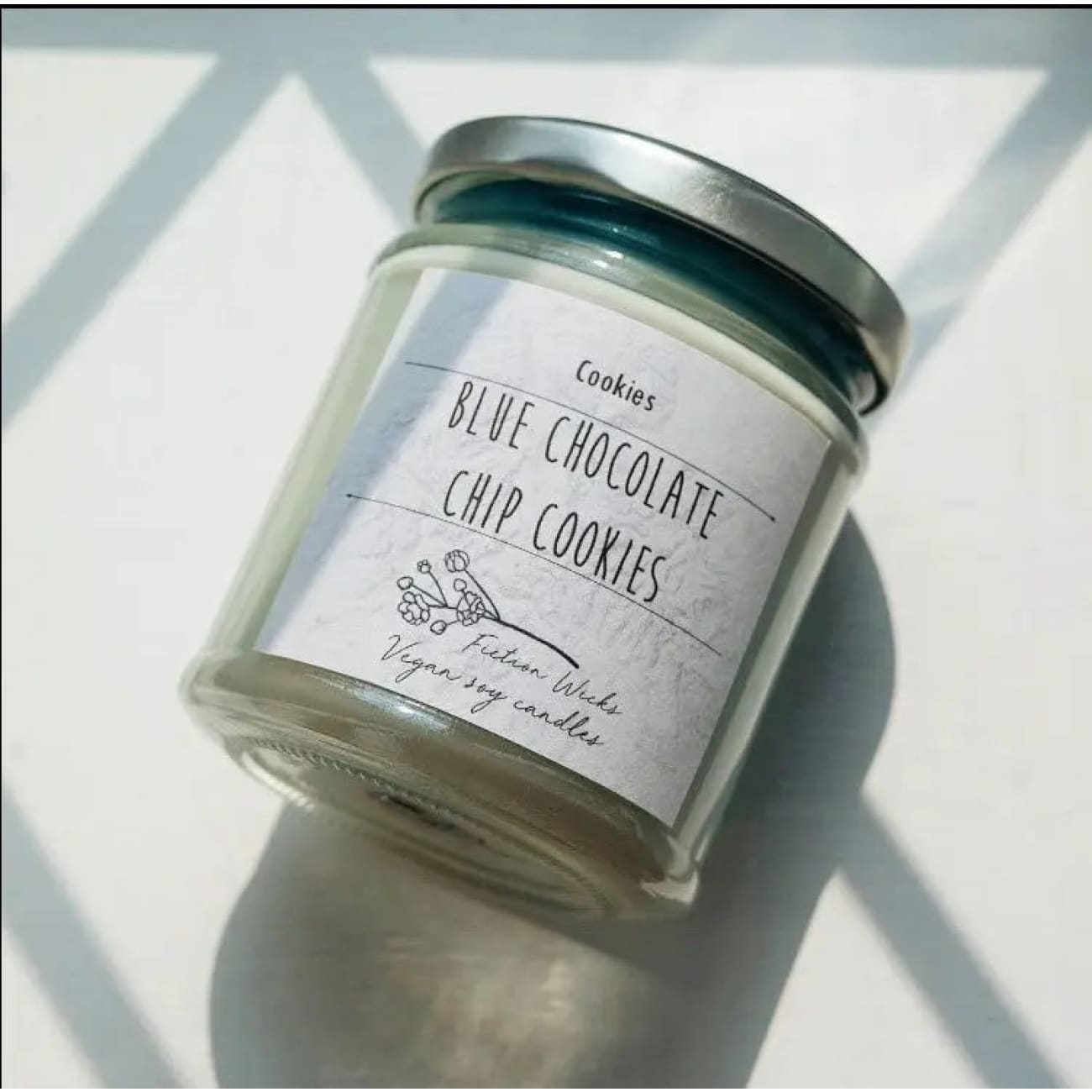 Blue Chocolate Chip Cookies Candle Rock Chocs 