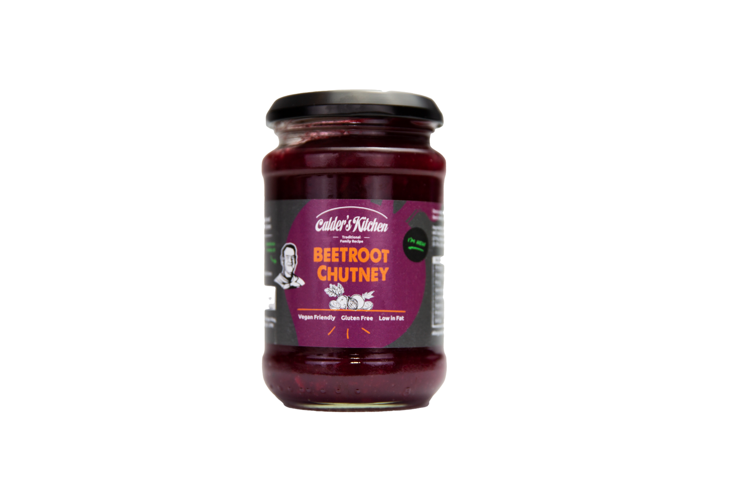 Calder's Kitchen Beetroot Chutney (Gluten Free, Vegan) 285 g jar