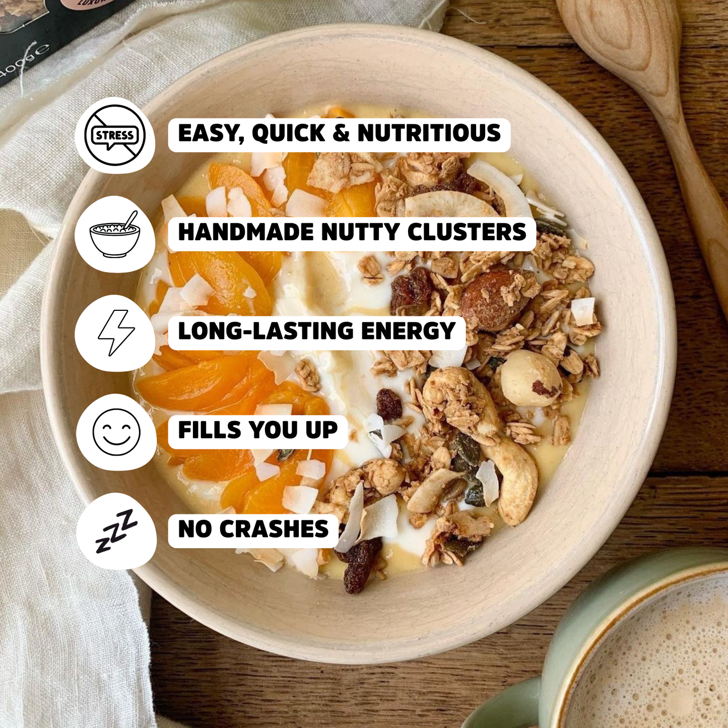 Organic Nutty Granola | Vegan Gluten Free Breakfast | 400g