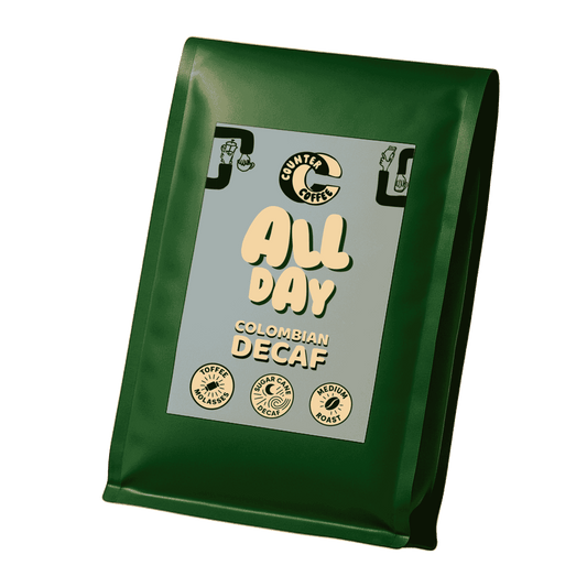 Coffee, All Day Decaf Fresh Roasted Colombian - 350 g whole bean