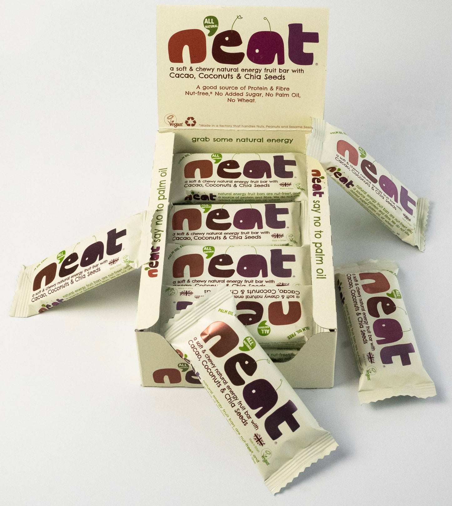 N'eat Natural Energy Cacao, Coconut & Chia Seeds Bar 45g