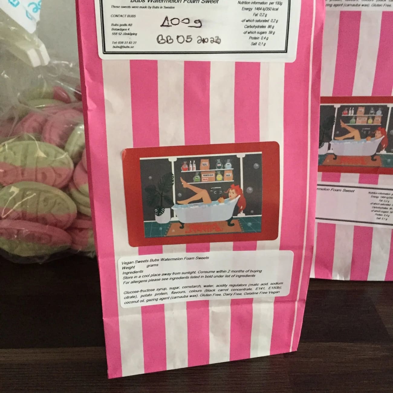 Choose to have your sweets sent out in a Sweet Bag colour of sweet bag may be different to photo Rock Chocs 