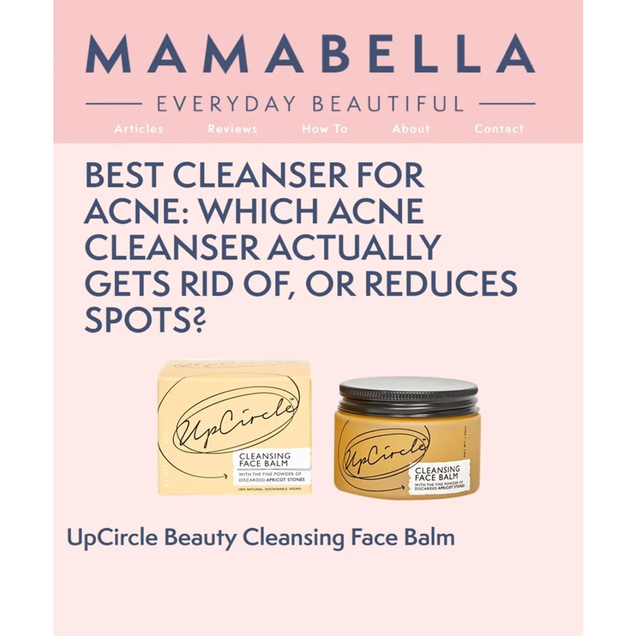 CLEANSING FACE BALM WITH APRICOT POWDER Rock Chocs 