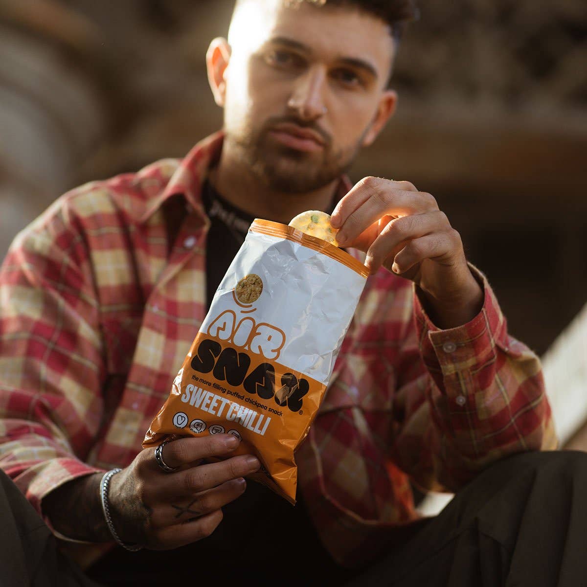 Puffed Chickpea Snack Sweet Chilli Flavoured  30 g pack -  Arriving soon at Rock Chocs