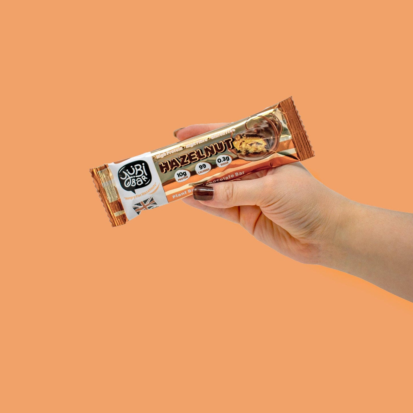 Yubi Hazelnut Protein Bar  - sold as individual bars