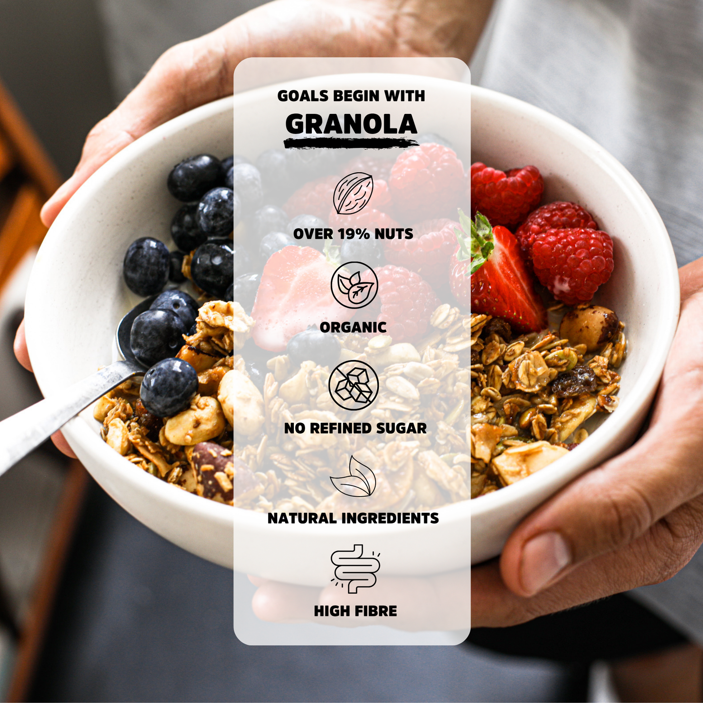 Organic Nutty Granola | Vegan Gluten Free Breakfast | 400g