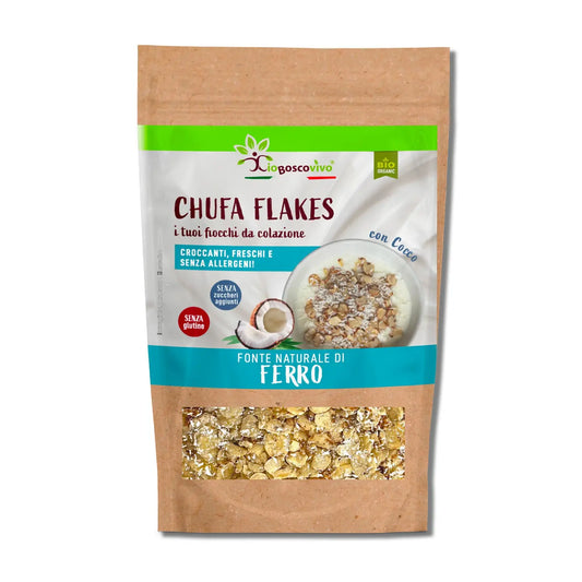 Chufa Flakes with Organic Coconut - Gluten-Free Chufa Flakes - 180g - pre order will arrive around 1st week of October will send out orders then
