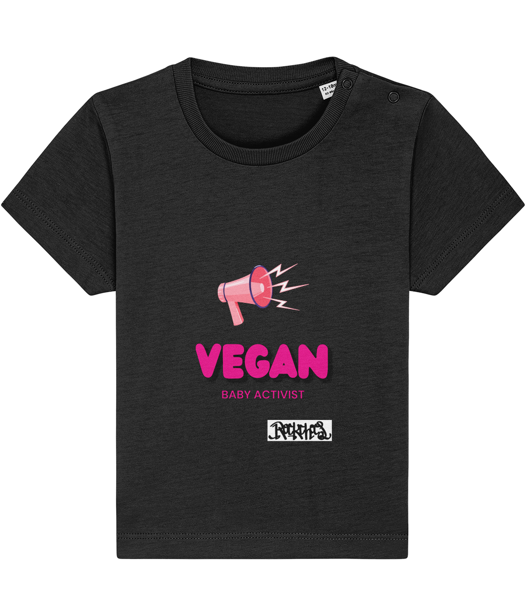 Vegan Baby  Activist T Shirt by Rock Chocs