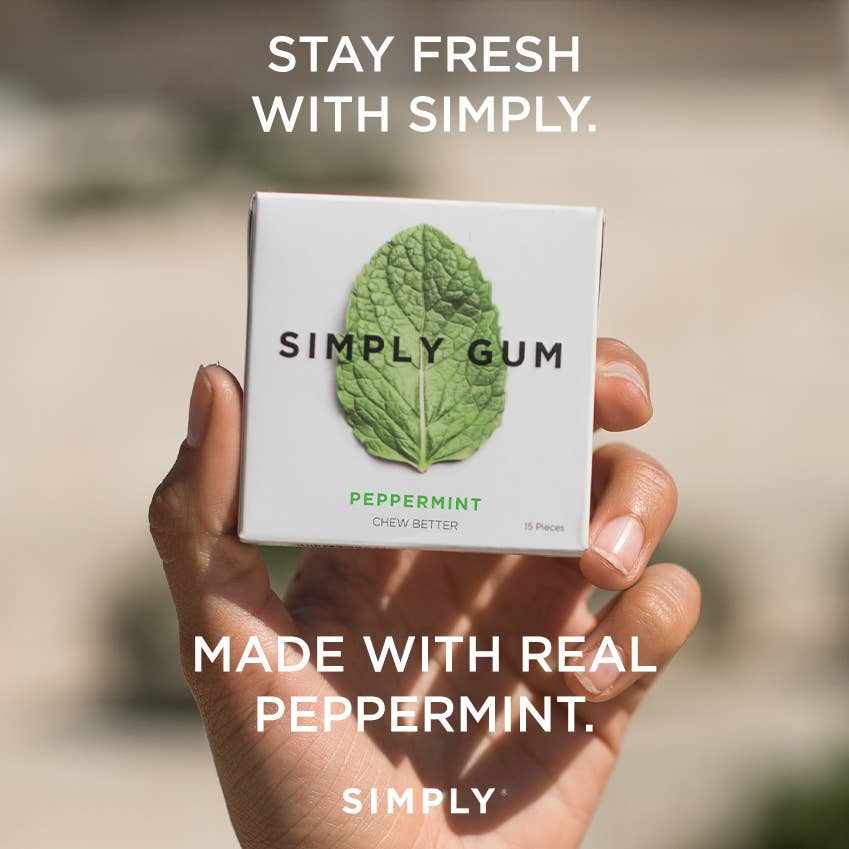 Peppermint Chewing Gum - Natural + Plastic free arriving soon