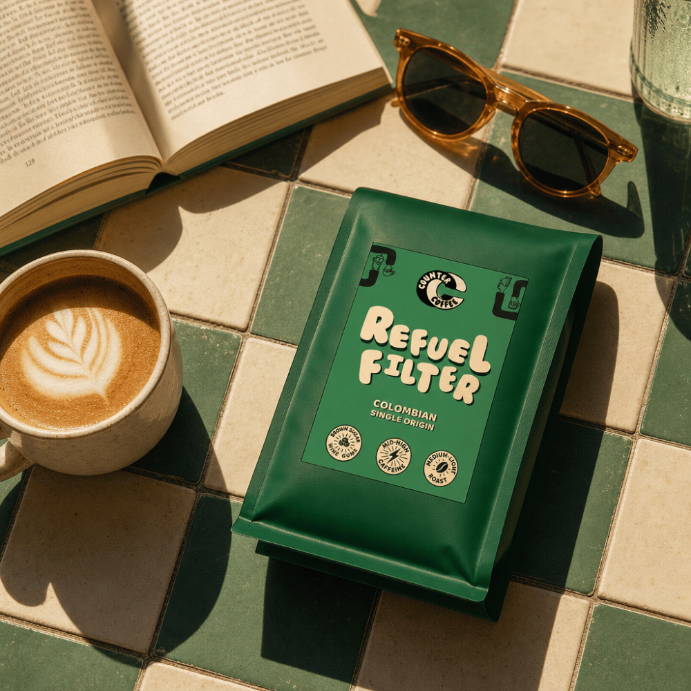 Coffee Refuel Filter Fresh Roasted Colombian Beans  350 g