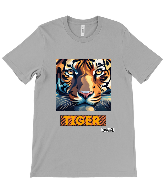 Canvas Unisex Crew Neck T-Shirt Tiger T shirt by Rock Chocs v5 (3)