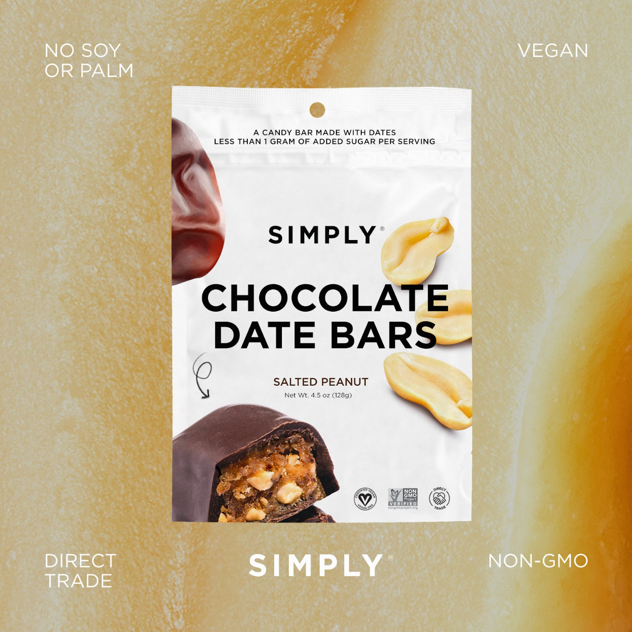 Chocolate Date Bars - Salted Peanut (4.5 oz  arriving soon