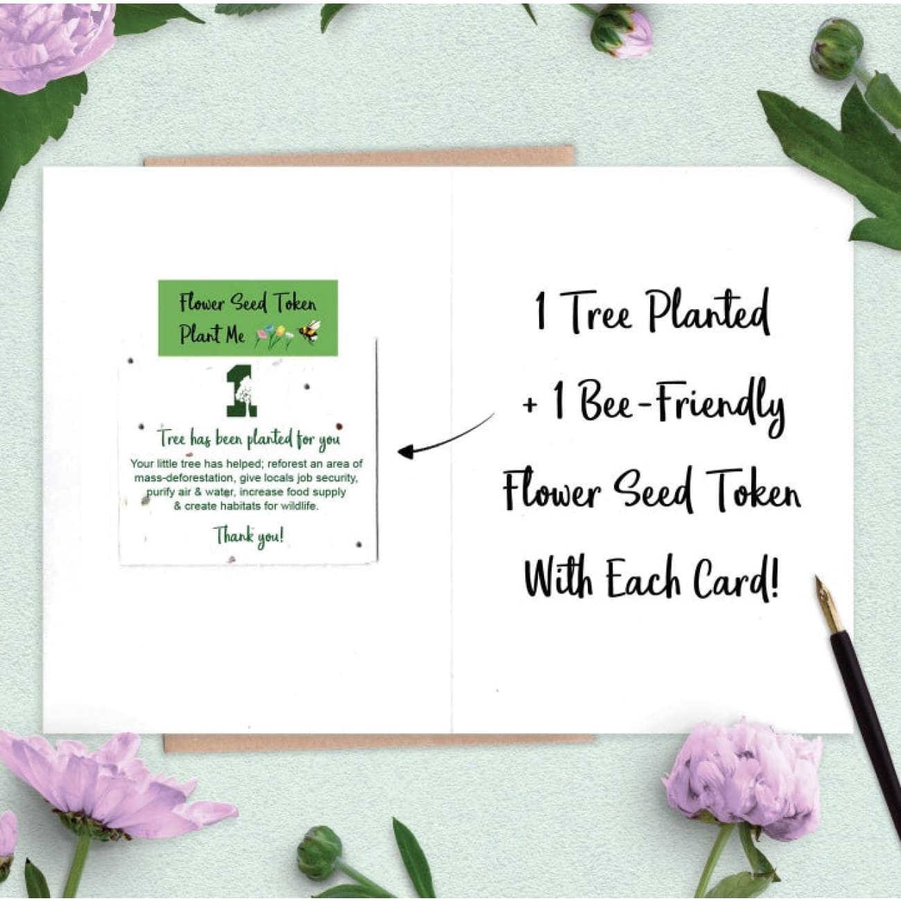 Good Luck, Eco Friendly Seed Card Gift. Rooting For You. Rock Chocs 