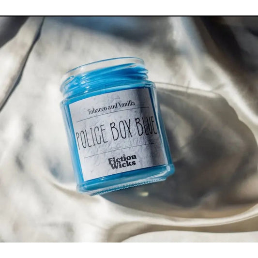 Police Box Blue, Dr Who Inspired Candle Rock Chocs 