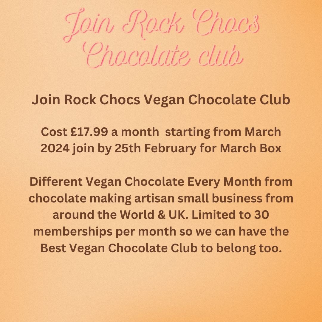 Rock Chocs Vegan Monthly Chocolate Club