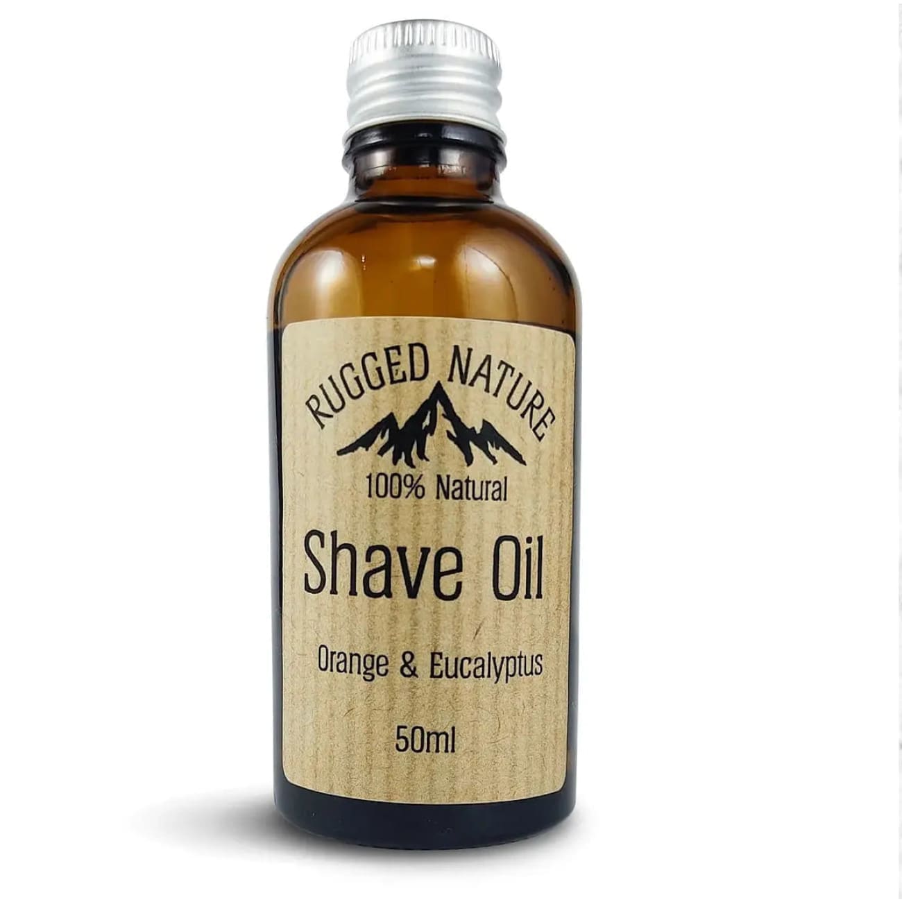RUGGED NATURE 100% NATURAL SHAVE OIL, ORANGE AND EUCALYPTUS - 50ML Rock Chocs 