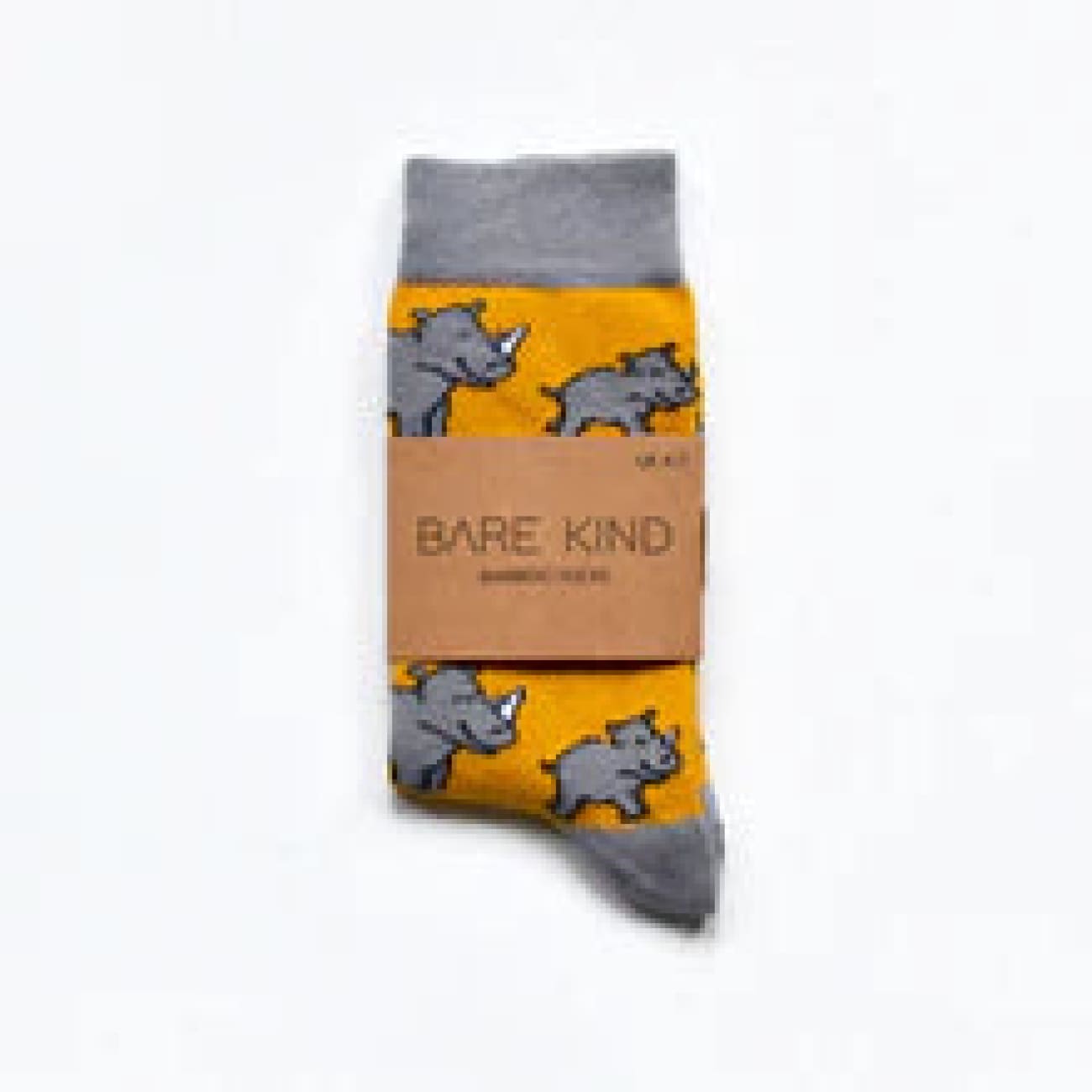 Save the Rhinos Bamboo Socks - bamboo sock Brand Bare Kind