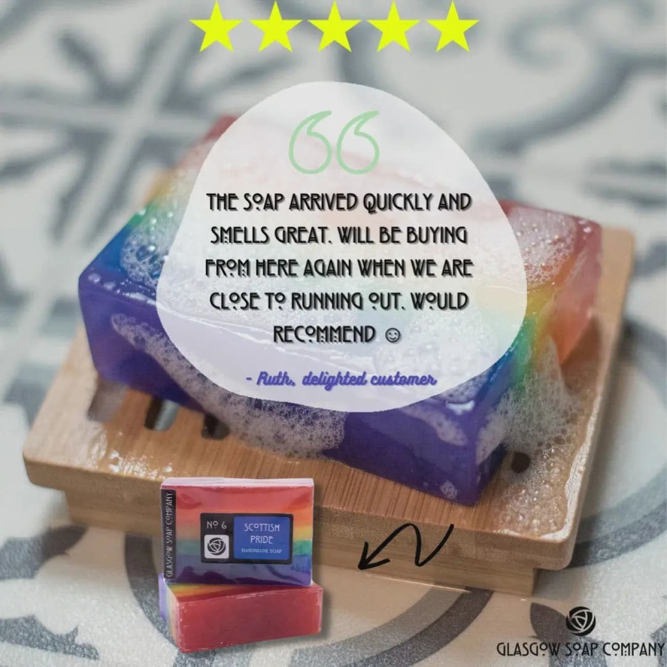 Scottish Pride Handmade Soap Rock Chocs 