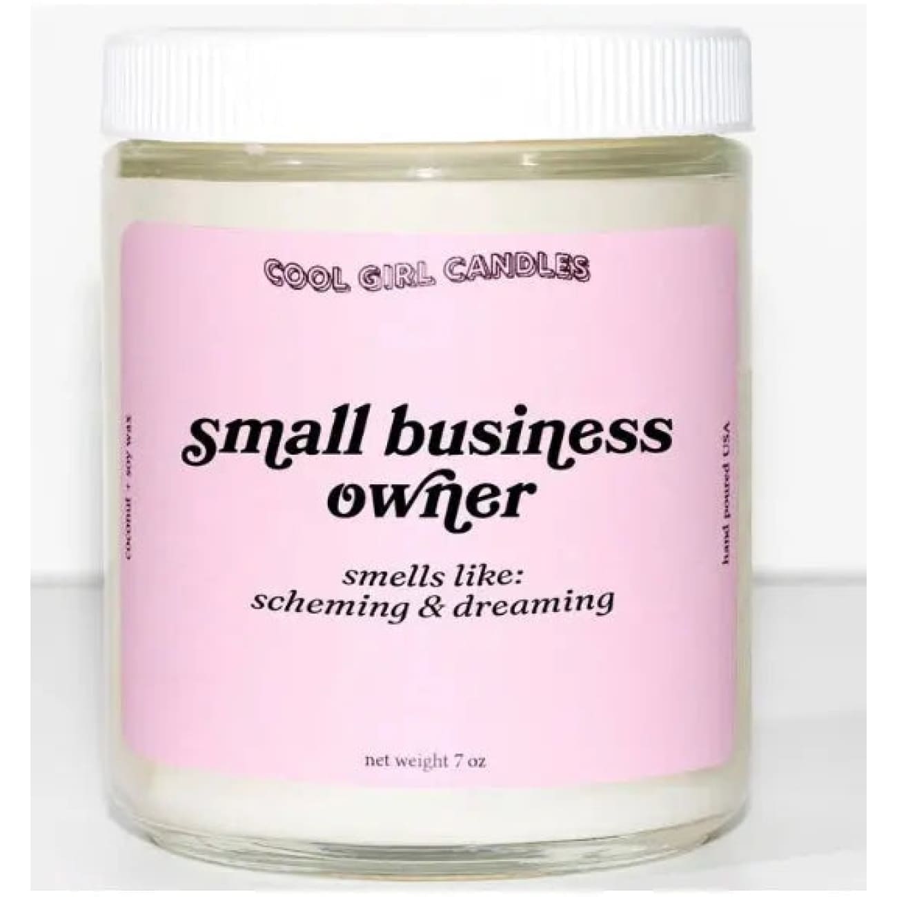 Small Business Owner Candle Coconut & Hibiscus Rock Chocs 