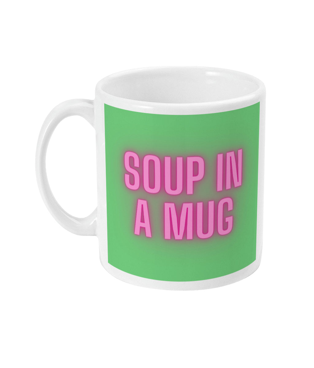soup in a mug