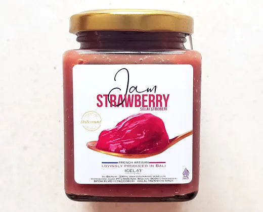 Icelab Strawberry Jam - Natural Artisanal Spreadable Fruit - Preserve