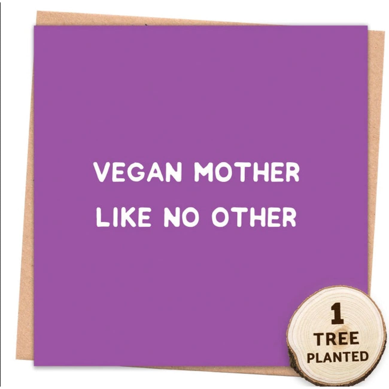 Vegan Card, Eco Friendly, Plantable Seed Gift, Vegan Mother. Rock Chocs 