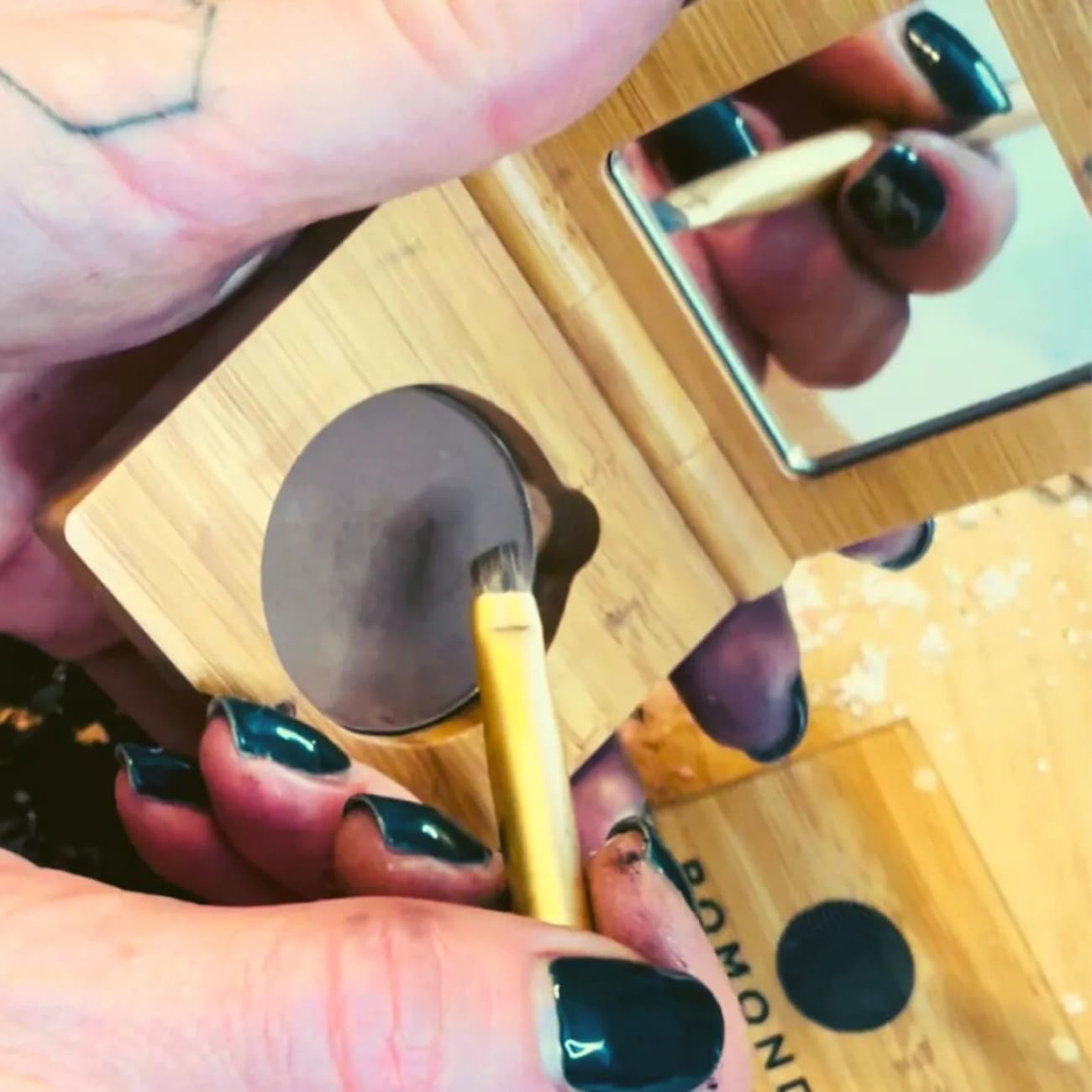 Vegan Mineral eyebrow palette - 100% Natural makeup Rock Chocs 