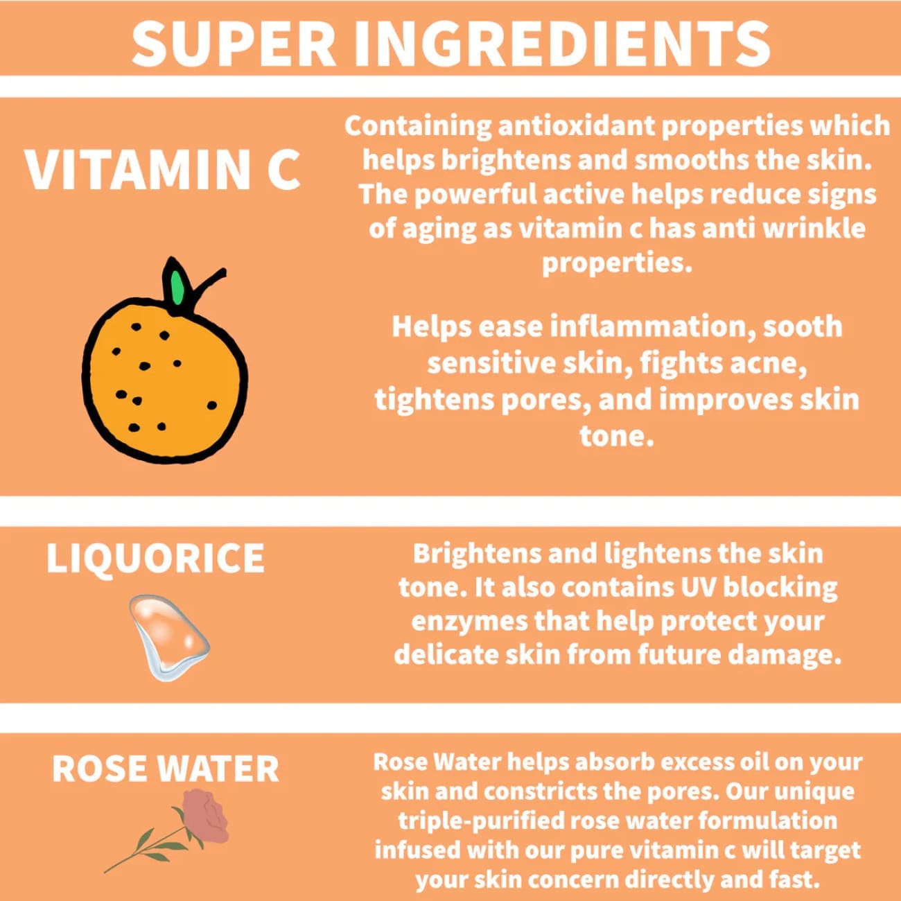 Vitamin C Brightening Face Serum Rock Chocs 